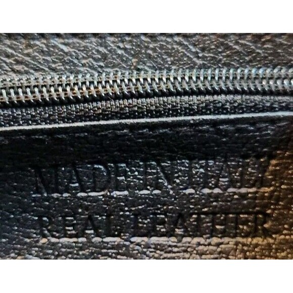 M&R Genuine Leather Moda in Pelle  Ostrich Pattern Tote Shoulder Bag and Wallet - Picture 11 of 11